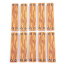 10 LEGO Plank Floor Fence Wood