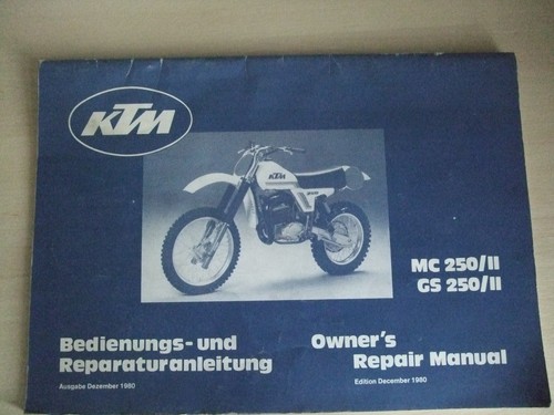 Genuine ktm owner repair - genuine,