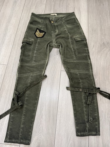 Sahoco olive green velvet - green,