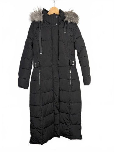 Dkny long black puffer - long, coat