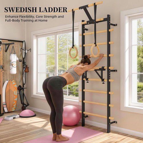 Wall mounted swedish ladder - wall-mounted,