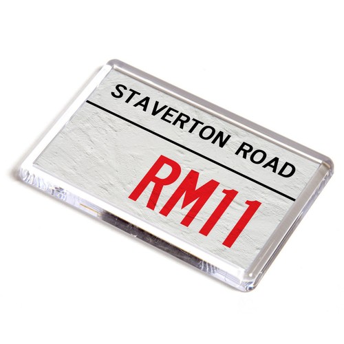 Fridge magnet staverton - magnet, road