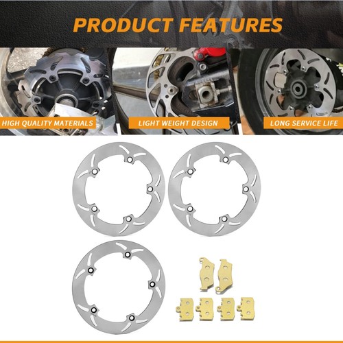 Front rear brake discs pads - rear,
