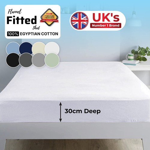 Flannelette fitted sheet - flannelette,