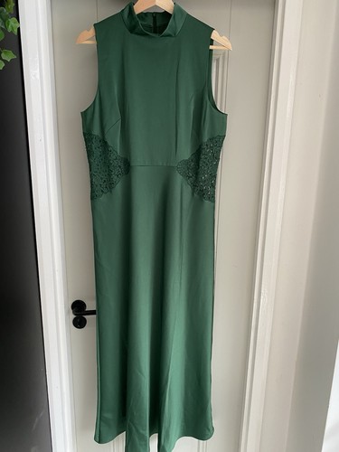 Bias cut green - bias, satin