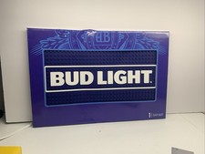 Bud Light Beer Mat 18x12 Blue