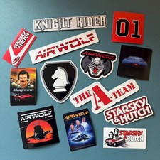 38 x 80s Action TV Sticker