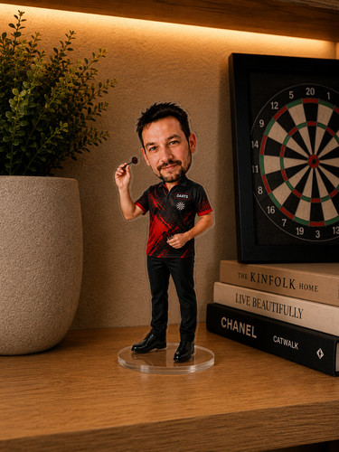 Personalised darts player mini - personalised,