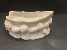 Belleek Boat Salt Trinket Tub Great Collectible Vintage 1966