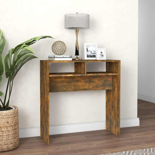 Console table smoked oak - table,