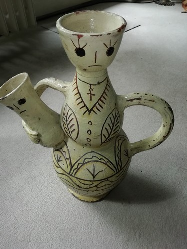 Large vallauris pottery jug - large,