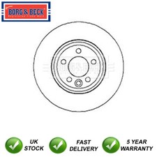 1x Brake Disc Front Borg &