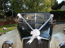 White wedding car - wedding, decoration