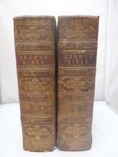 1829 - Brown's Bible - 2 x