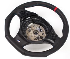 Flattened Leather Steering