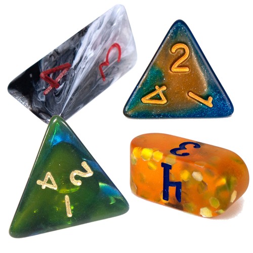 Poly dice - (select, colour)