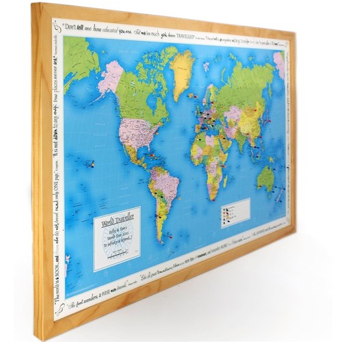 Personalised pin board world - pin,