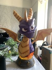 FIRST4FIGURES Spyro the Dragon Life Size Bust, Definitive Edition resin statue.