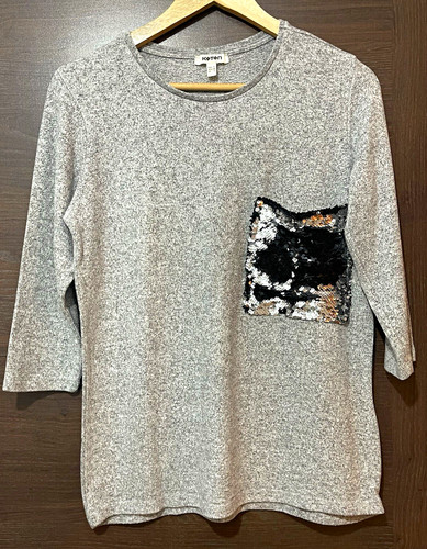 Koton grey round neck knit - grey,