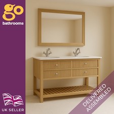 1200mm Natural Oak Ribbed