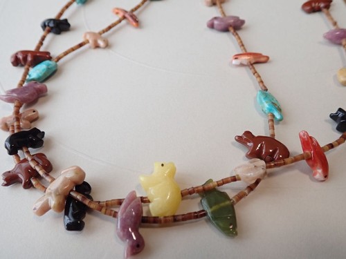 Zuni fetish necklace - zuni,