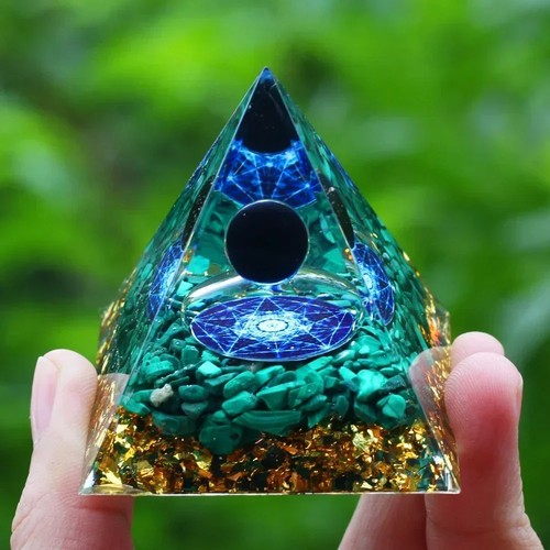 Orgonite pyramid amethyst - orgonite,