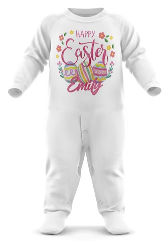 Baby happy easter - eggs, custom