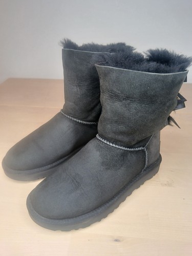 Ugg bailey bow boots black - bailey,