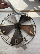 Large Fan Wall Clock Living