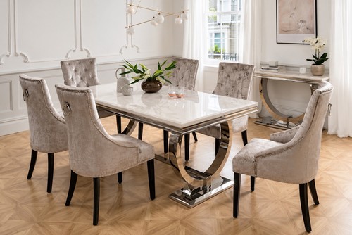 Ariana marble dining - table, 6