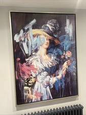 Large Painting Lady With A