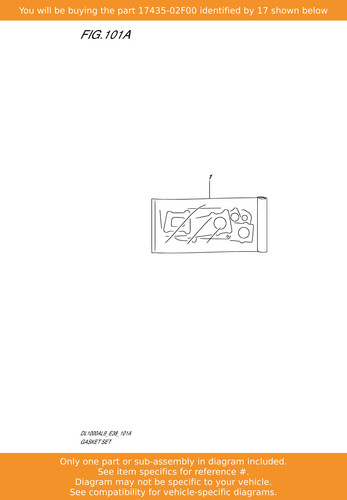 Suzuki ring 17435 02f00 - o, oem