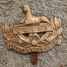Gloucestershire Regiment Vintage Cap Badge.