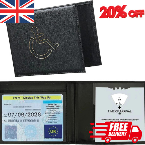 Genuine leather disabled blue - leather,