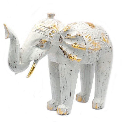 Wood carved elephant white - elephant,