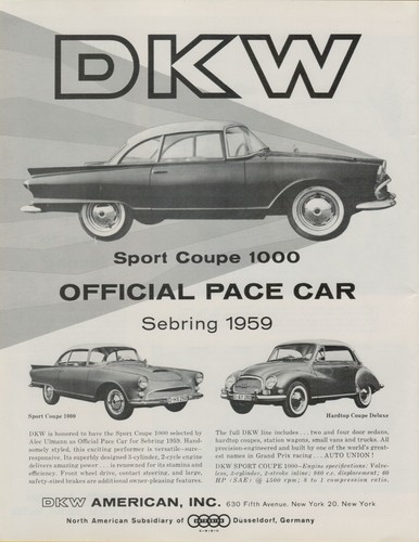 1959 dkw sport - coupe, 1000