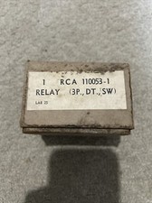 Vintage RCA 110053-1 Relay (3p,DT,SW) 12V DC Type 310 New Old Stock