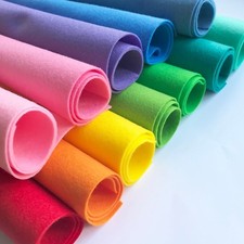 Craft Felt Sheets - Great Quality Soft Polyester - 22x22cm - Pick & Mix 51 Cols!