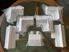 7PC White ABS Plastic Solar Panel Mounting Brackets Caravan, Camper & Boat