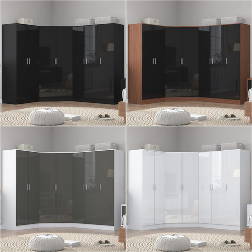 Reflect gloss door wardrobe - 7,