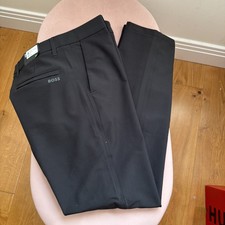 HUGO BOSS GOLF T-COMMUTER REG WATER REPELLENT TROUSERS BLACK SZ 32R BNWT RRP£139