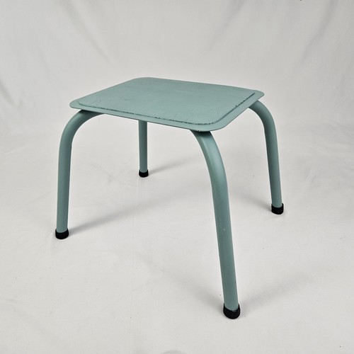 Vintage metal stool stepstool - stool,