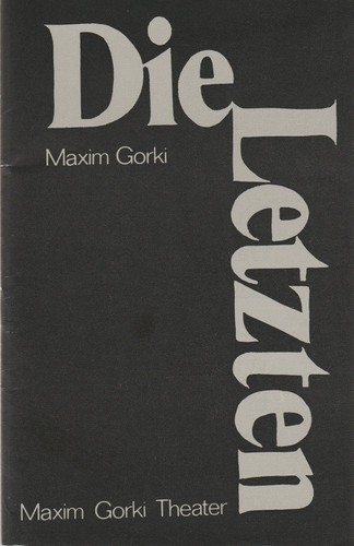 Programme booklet maxim gorky - programme,