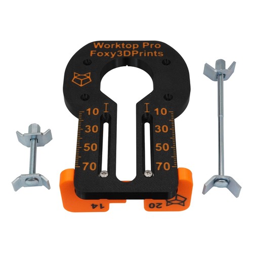 Adjustable worktop bolt jig - adjustable,