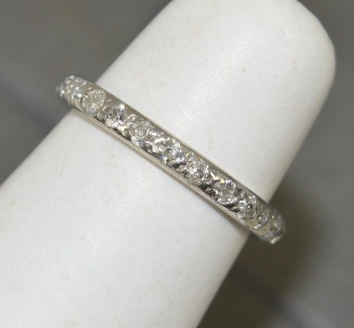 Antique platinum and diamond - platinum,