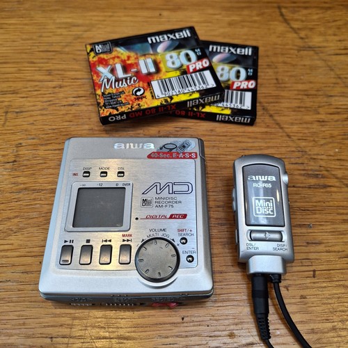 Aiwa f75 minidisc recorder - am-f75,