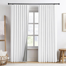 Elegant Snow White 70x84 Inch