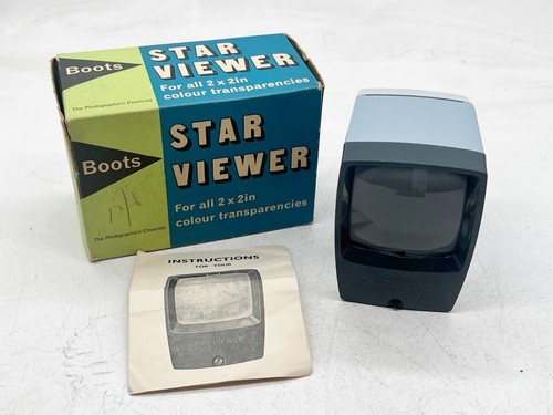 Vintage star viewer 2x2in - star,