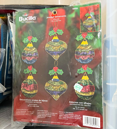 Bucilla felt jeweled ornament - bucilla,