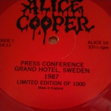 Alice Cooper Press conference